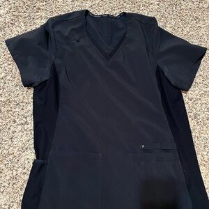 Cherokee iFlex Black Scrub Top